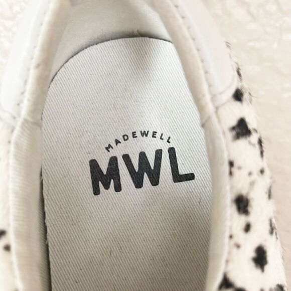 Madewell MWL Sidewalk Low Top Calf Leather Sneakers, 6.5 - Picture 8 of 11